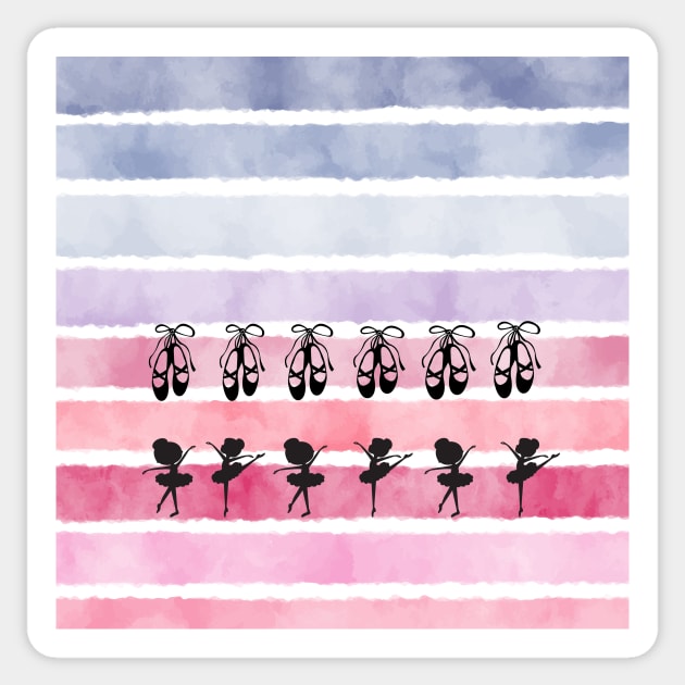 Ballerina stripe Sticker by laurie3